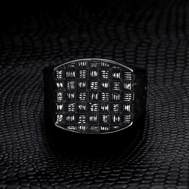 Classic Charm Men Fashion Mesh Ring