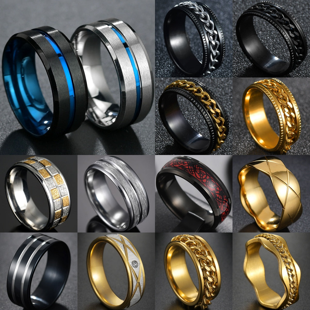 Men Midi Charm Ring