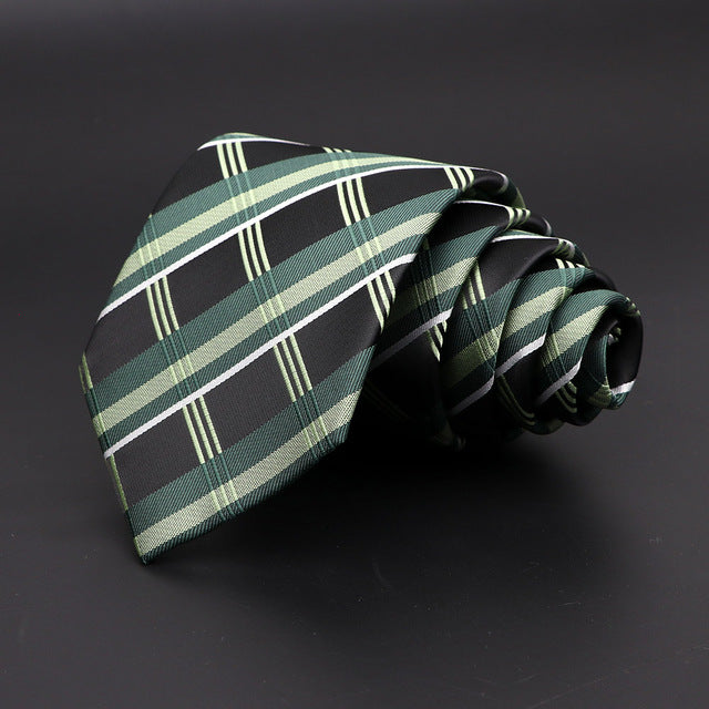Jacquard Classic Woven Plaid Neck Tie