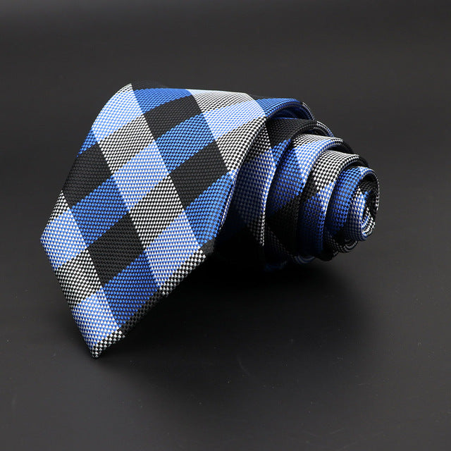 Jacquard Classic Woven Plaid Neck Tie
