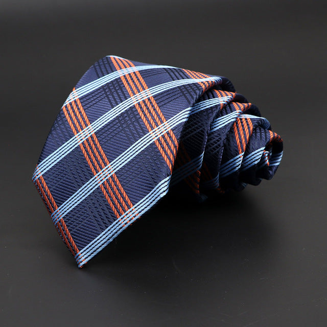 Jacquard Classic Woven Plaid Neck Tie