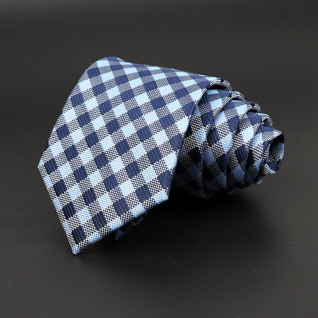 Jacquard Classic Woven Plaid Neck Tie