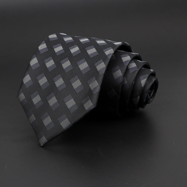 Jacquard Classic Woven Plaid Neck Tie