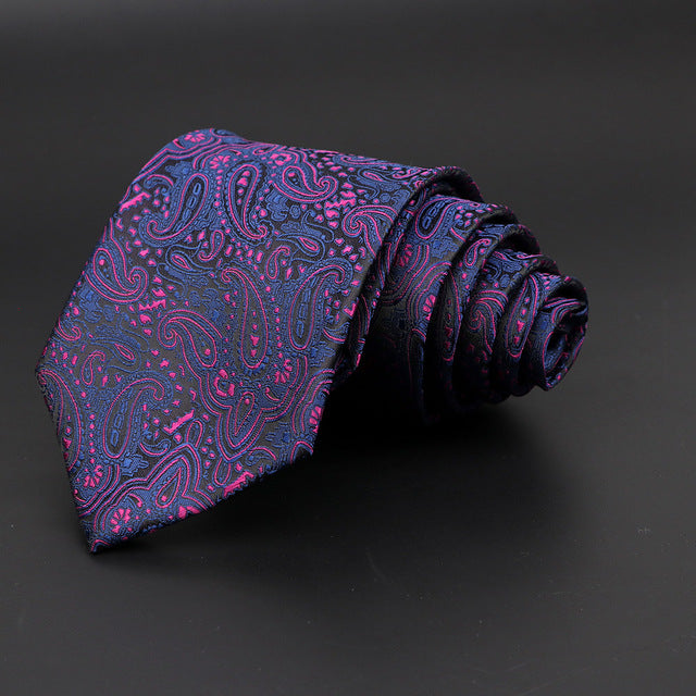 Jacquard Classic Woven Plaid Neck Tie