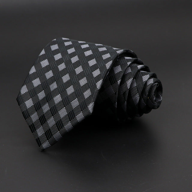 Jacquard Classic Woven Plaid Neck Tie