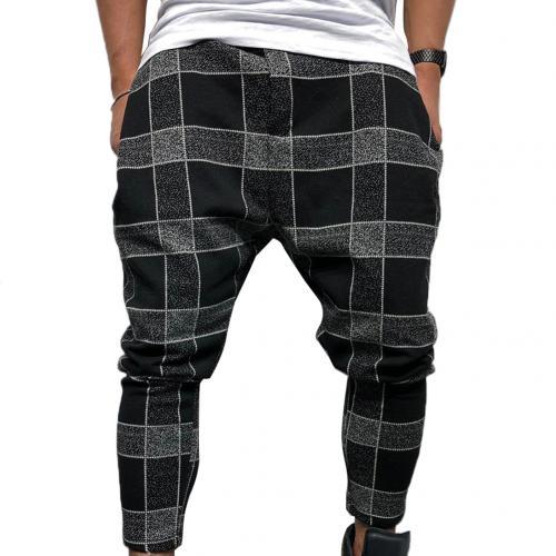 Fashion Plaid Printed Trousers Pencil Casual Pants