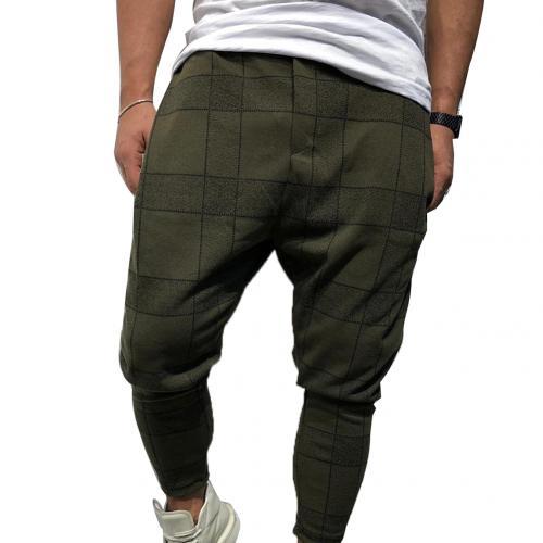 Fashion Plaid Printed Trousers Pencil Casual Pants
