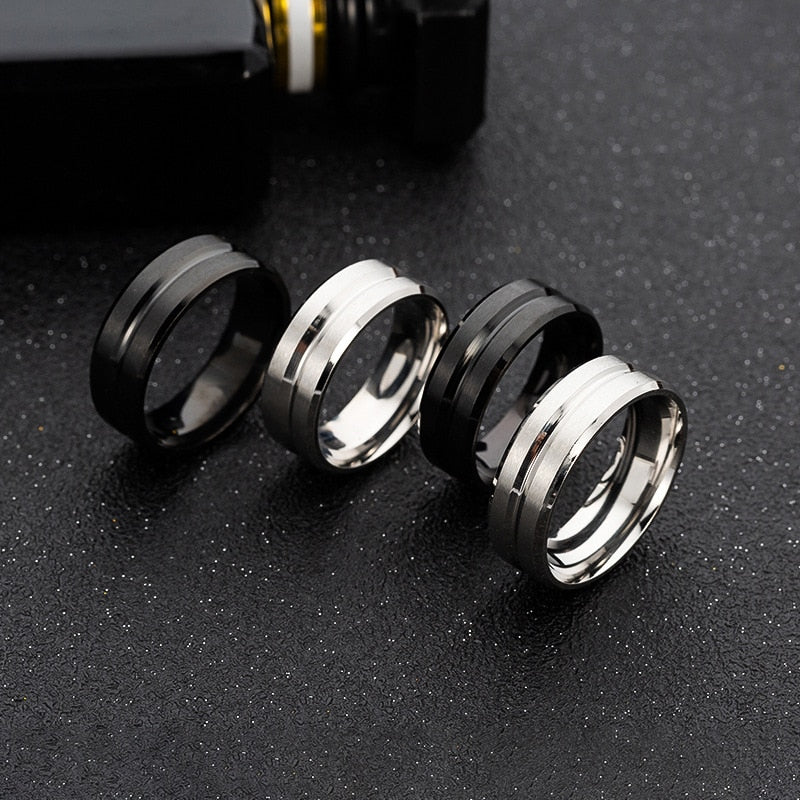 Men's Matte Brushed Ring
