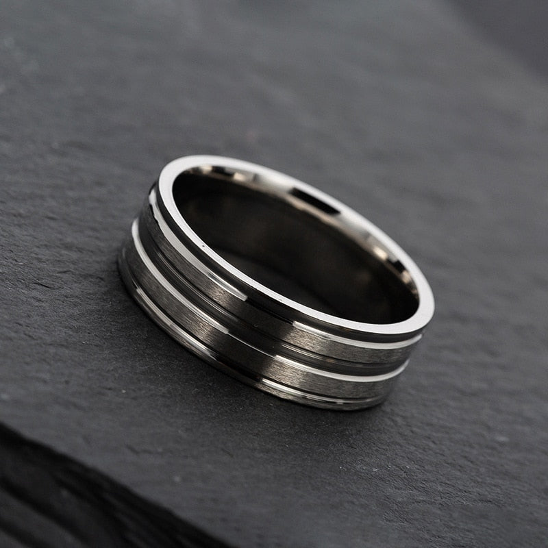Men's Matte Brushed Ring