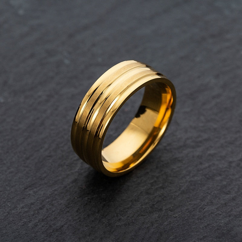 Men's Matte Brushed Ring