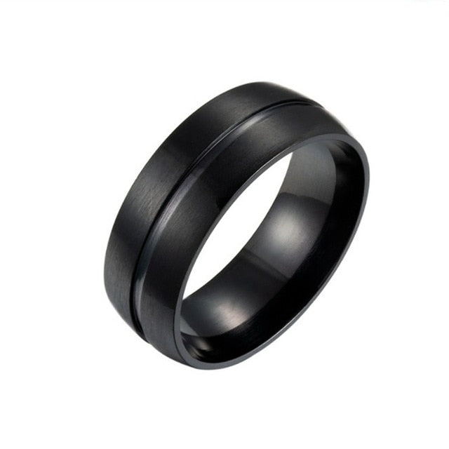 Men's Matte Brushed Ring