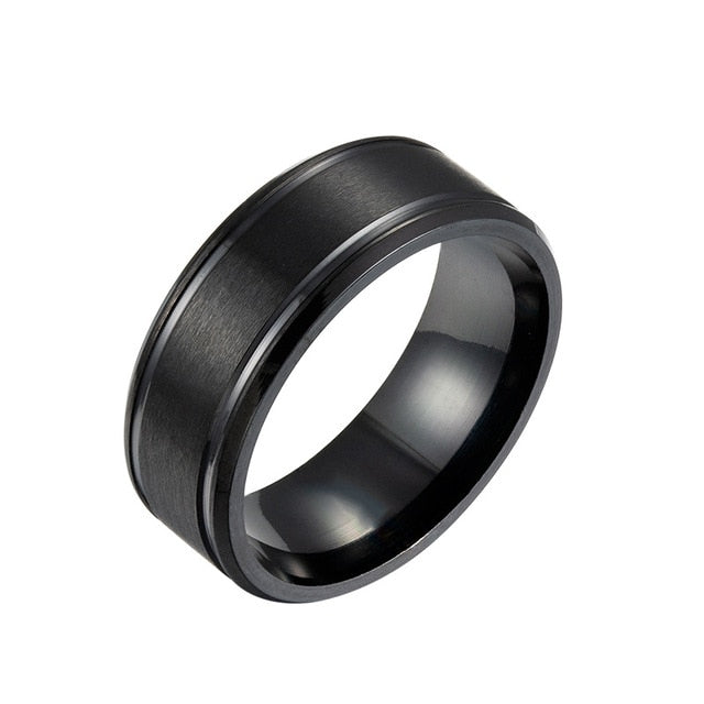 Men's Matte Brushed Ring