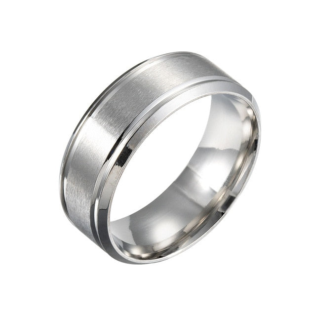 Men's Matte Brushed Ring