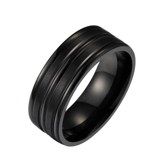 Men's Matte Brushed Ring