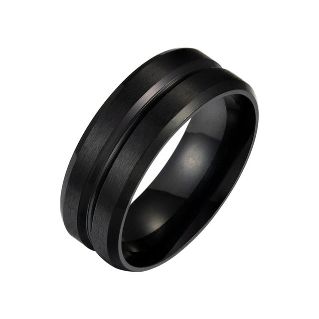 Men's Matte Brushed Ring