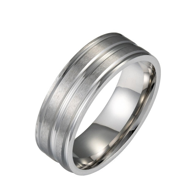 Men's Matte Brushed Ring