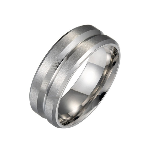 Men's Matte Brushed Ring