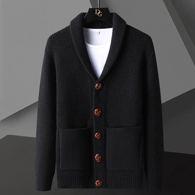 Knitted V-neck Cardigan Sweater