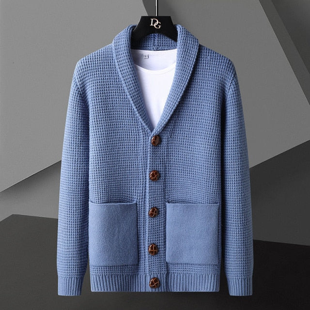 Knitted V-neck Cardigan Sweater