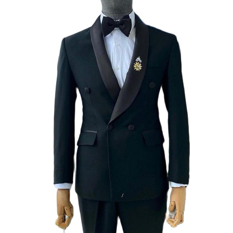 Double Breasted Slim Fit Fashion Tuxedo