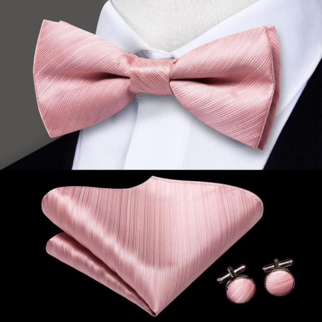 Butterfly Pre-Tied Bow Tie with Pocket Square & Cufflinks