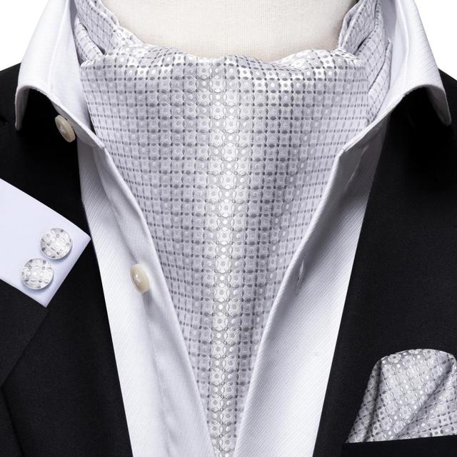 French Scarves with Cufflinks Set