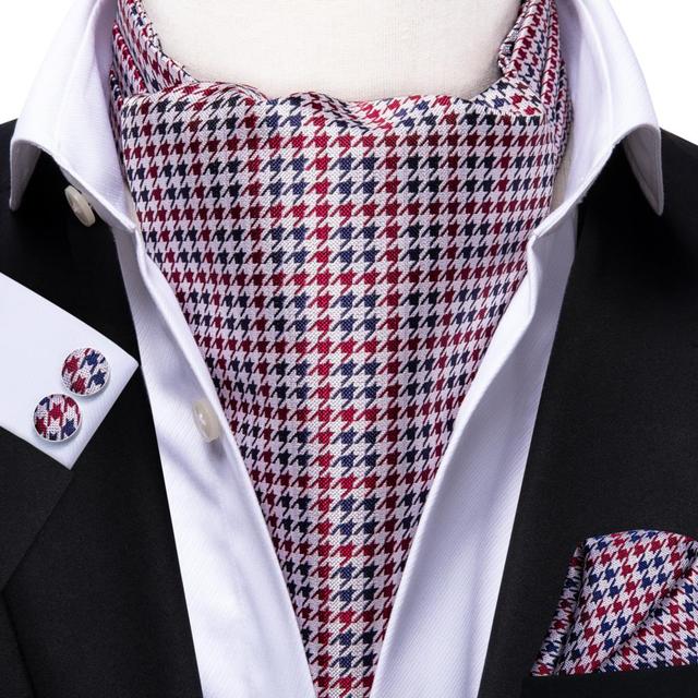 French Scarves with Cufflinks Set