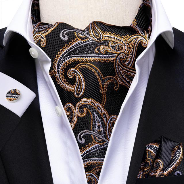French Scarves with Cufflinks Set