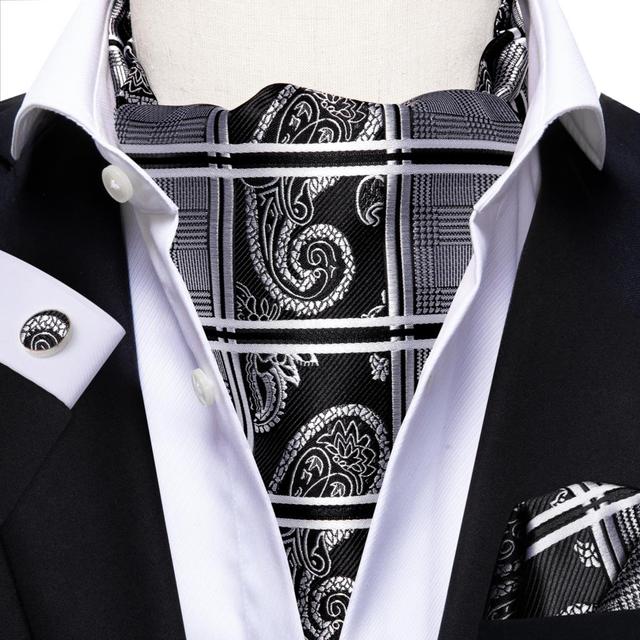 French Scarves with Cufflinks Set
