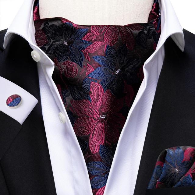 French Scarves with Cufflinks Set