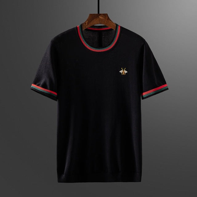 Bee Embroidered T Shirt | Bee T Shirt | TOXYNO