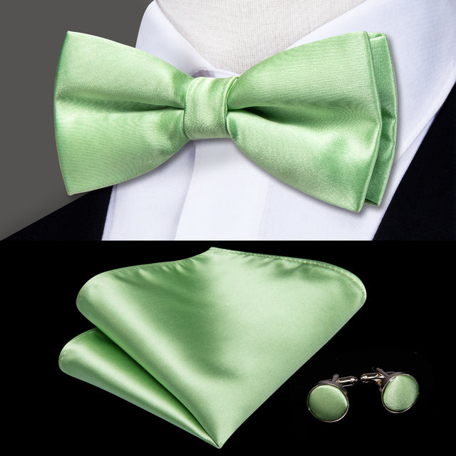 Butterfly Pre-Tied Bow Tie with Pocket Square & Cufflinks