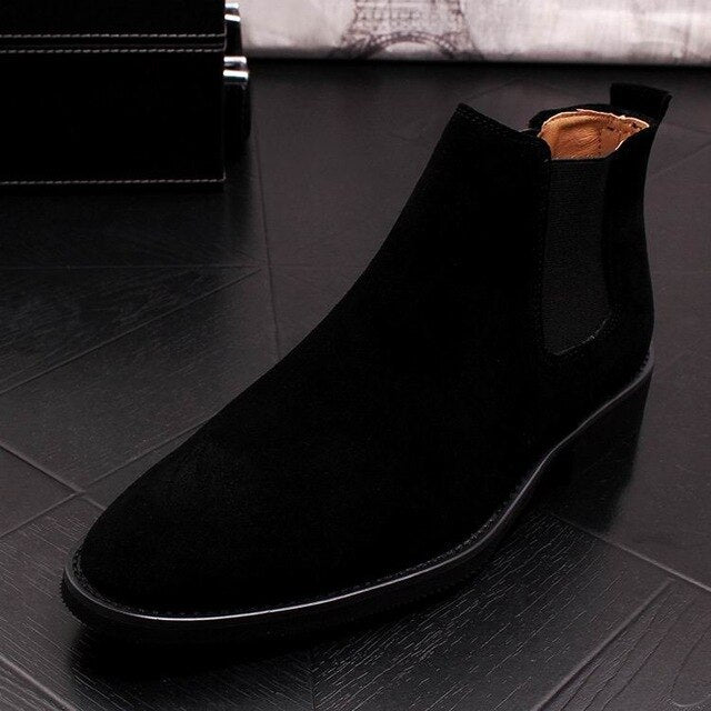 Men Suede Chelsea Boots