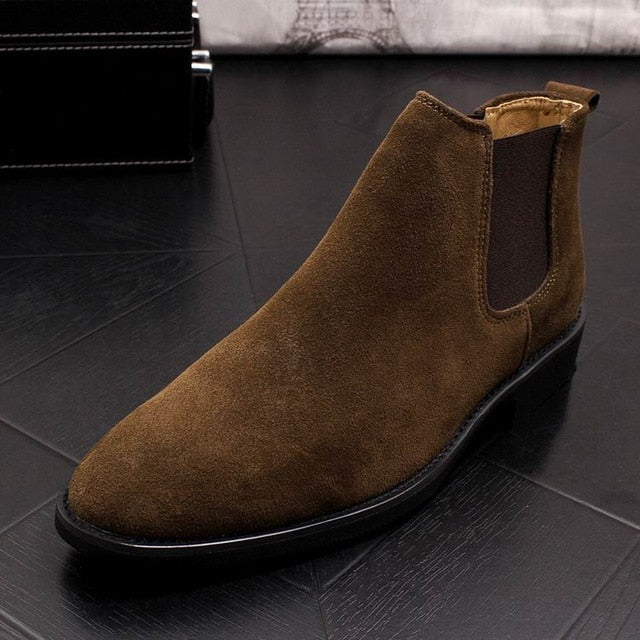 Men Suede Chelsea Boots