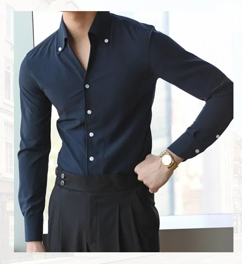 Men's Italian Collar Shirt