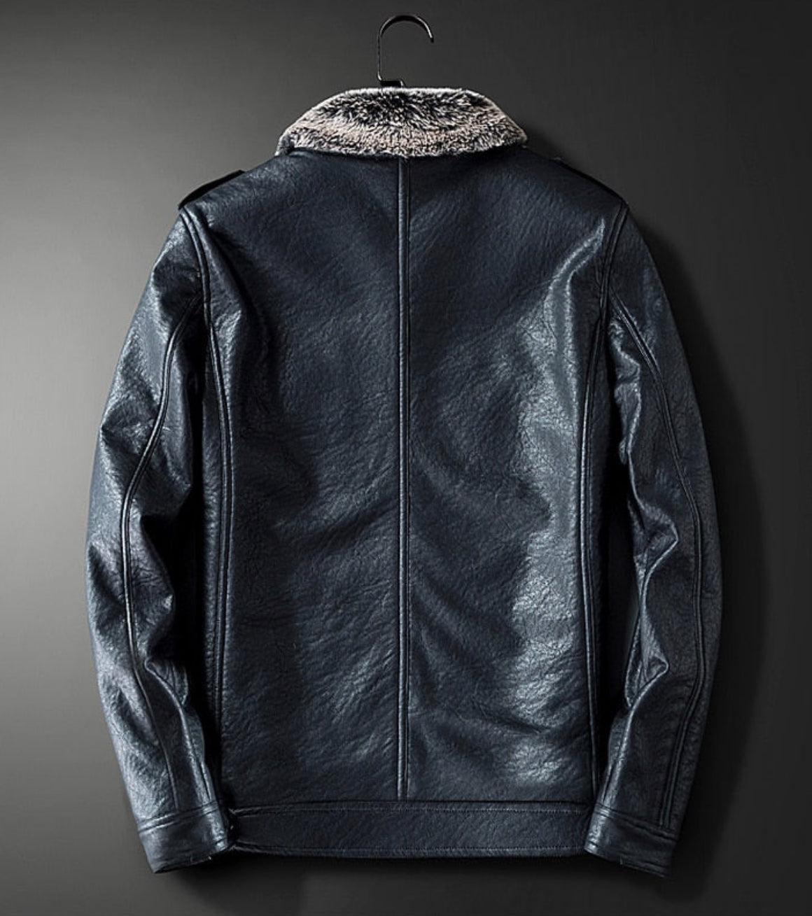 PU Leather Male Vintage Jacket