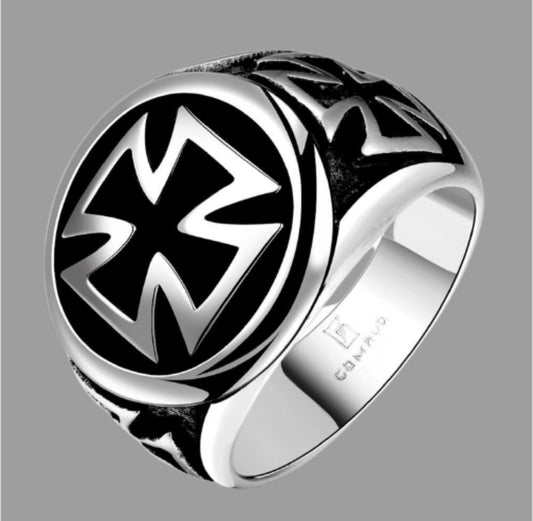 Vintage Men's Cross Ring