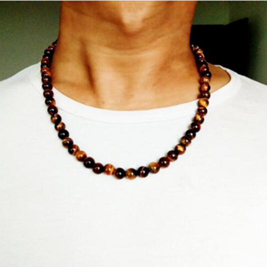 Lava Stone Choker Beads Necklace