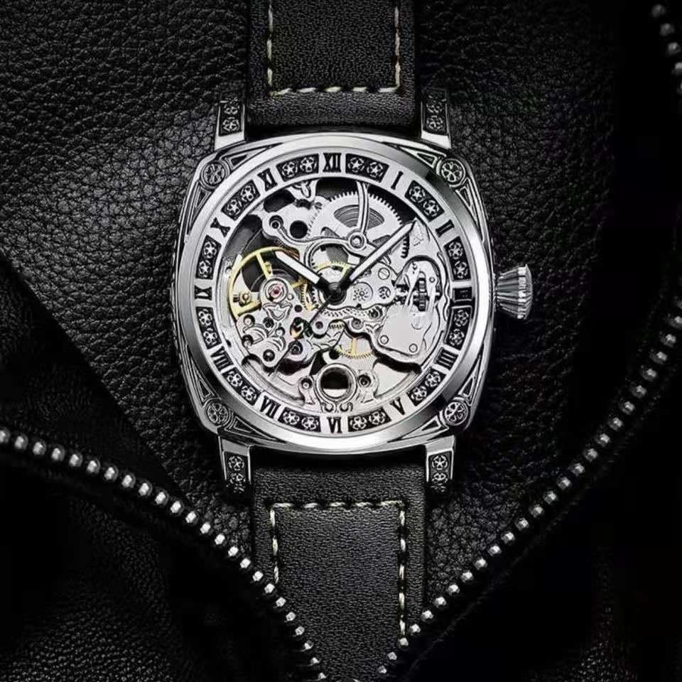 Authentic Brand Carved Watches Fully Automatic