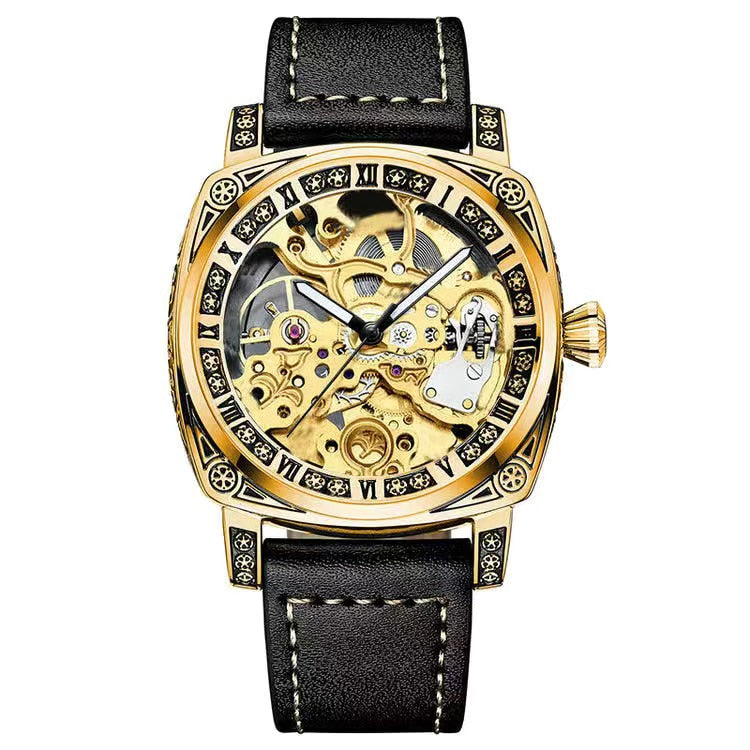 Authentic Brand Carved Watches Fully Automatic