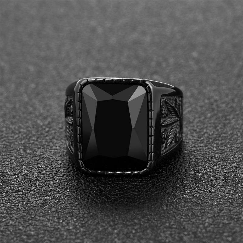 Square Stone Retro Ring