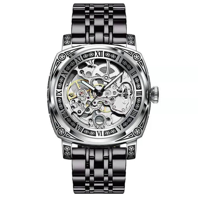 Authentic Brand Carved Watches Fully Automatic