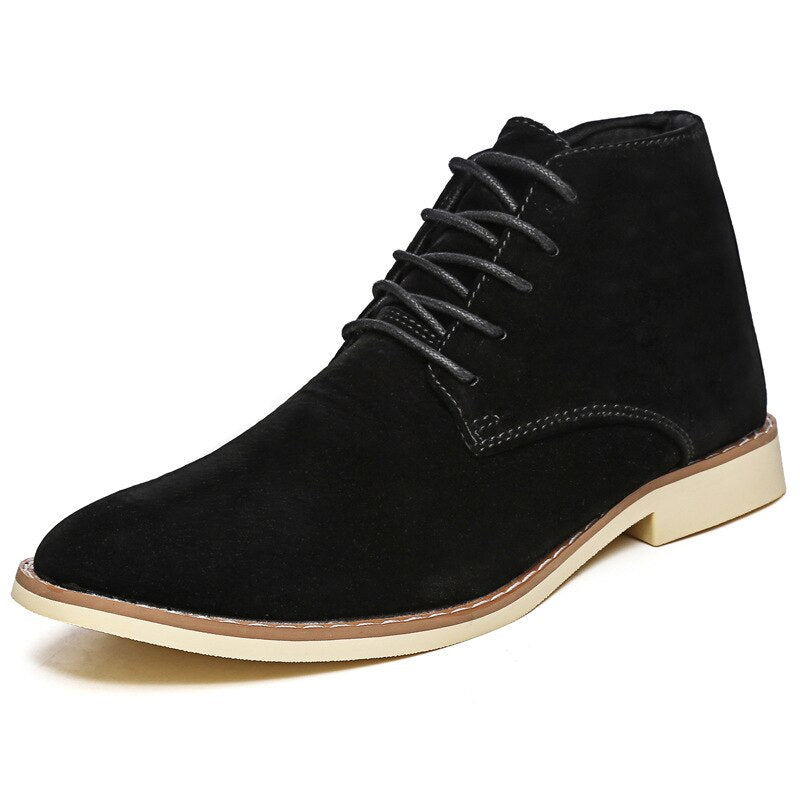 Suede Leather Ankle Boots