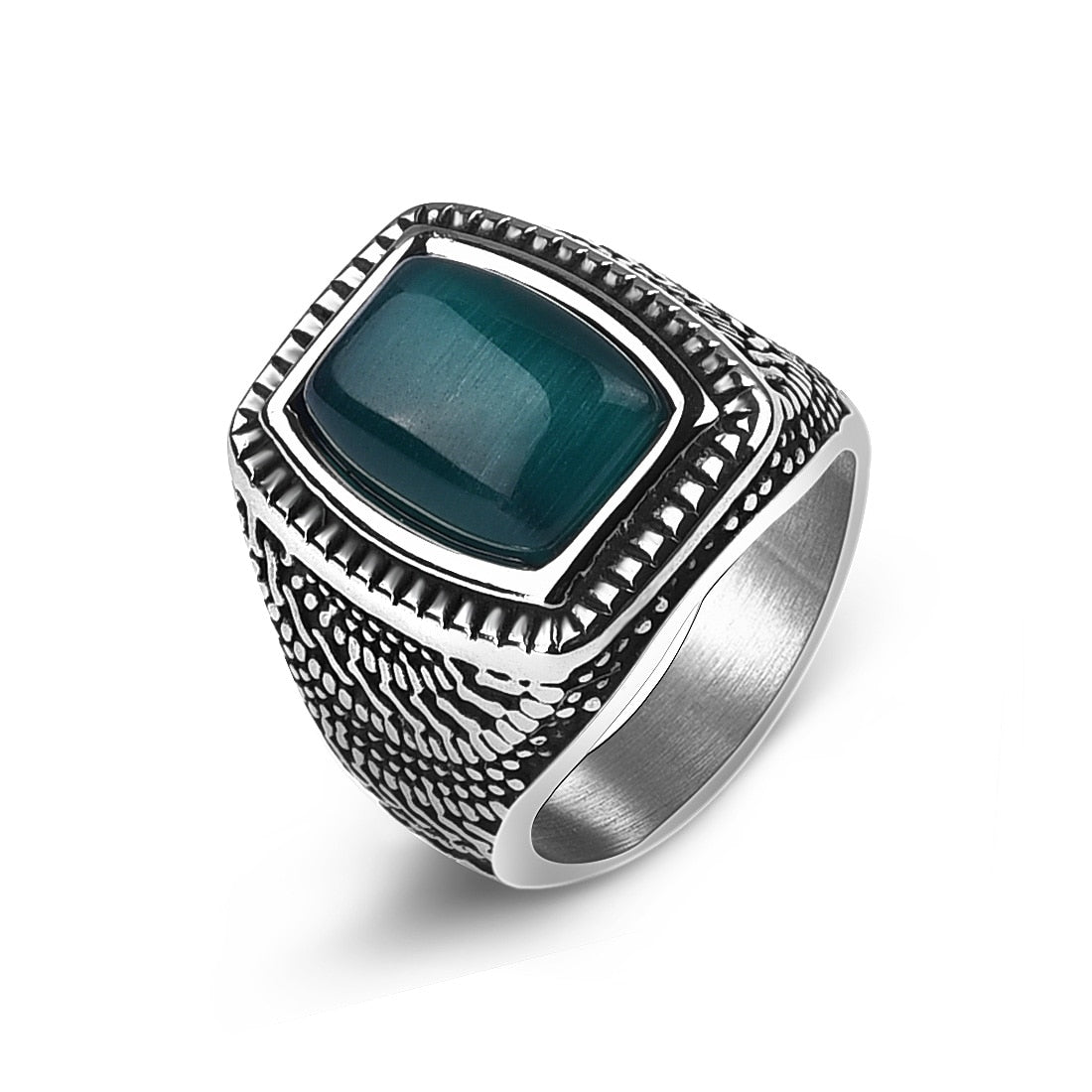 Square Stone Retro Ring