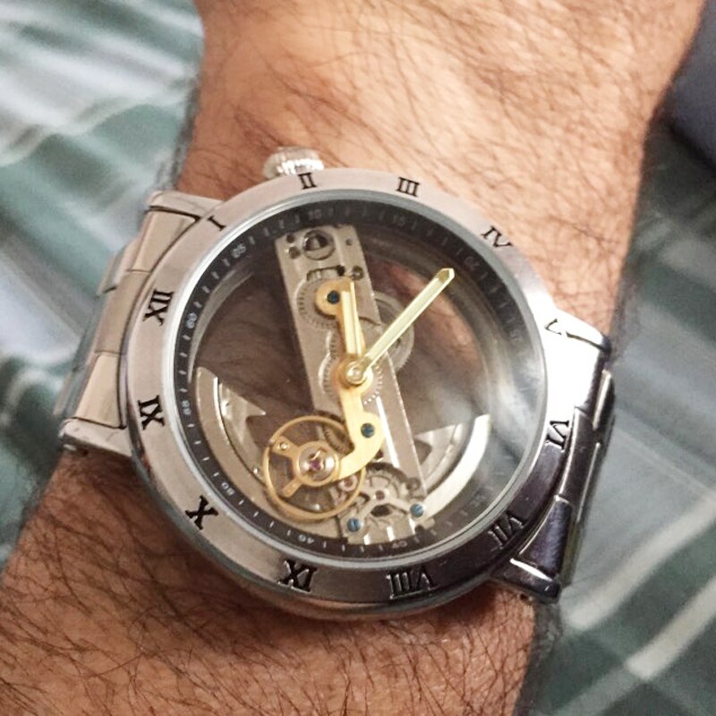 Skeleton Automatic Wrist Watch