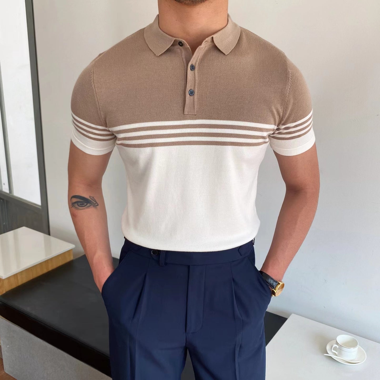 Oxford Knit Polo Shirt