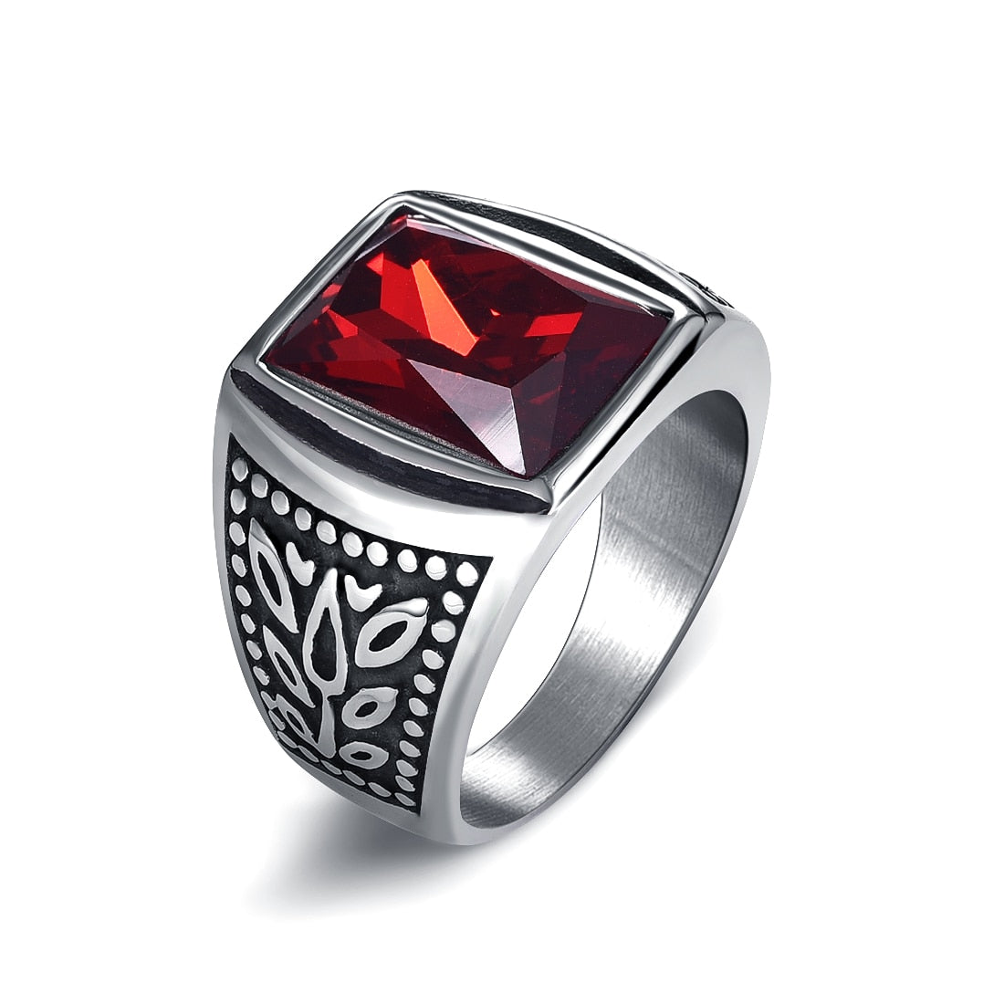 Square Stone Retro Ring