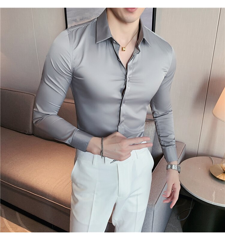 Stretch  Formal Dress Shirts