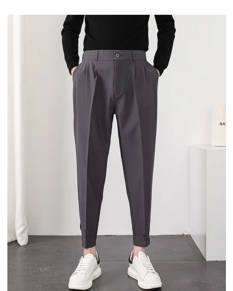 Fashion Korean Style Pleated Pants