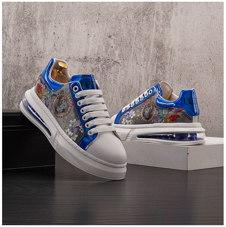 Mixed Color Print Sneakers